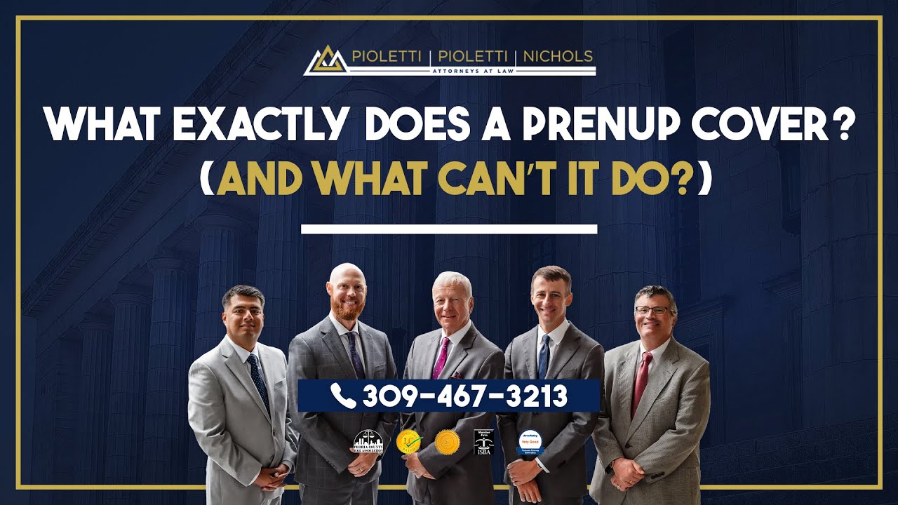 What exactly does a prenup cover? (And what can’t it do?) – Pioletti Pioletti & Nichols