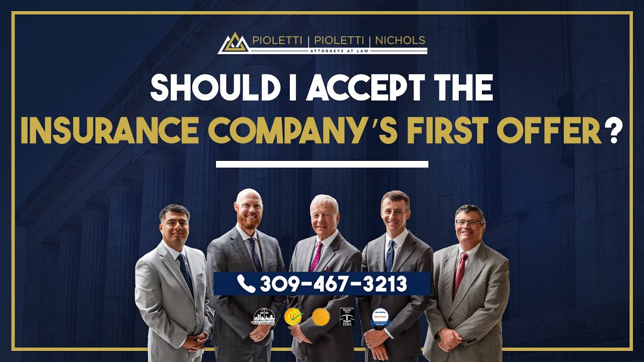 Should I accept the insurance company’s first offer?