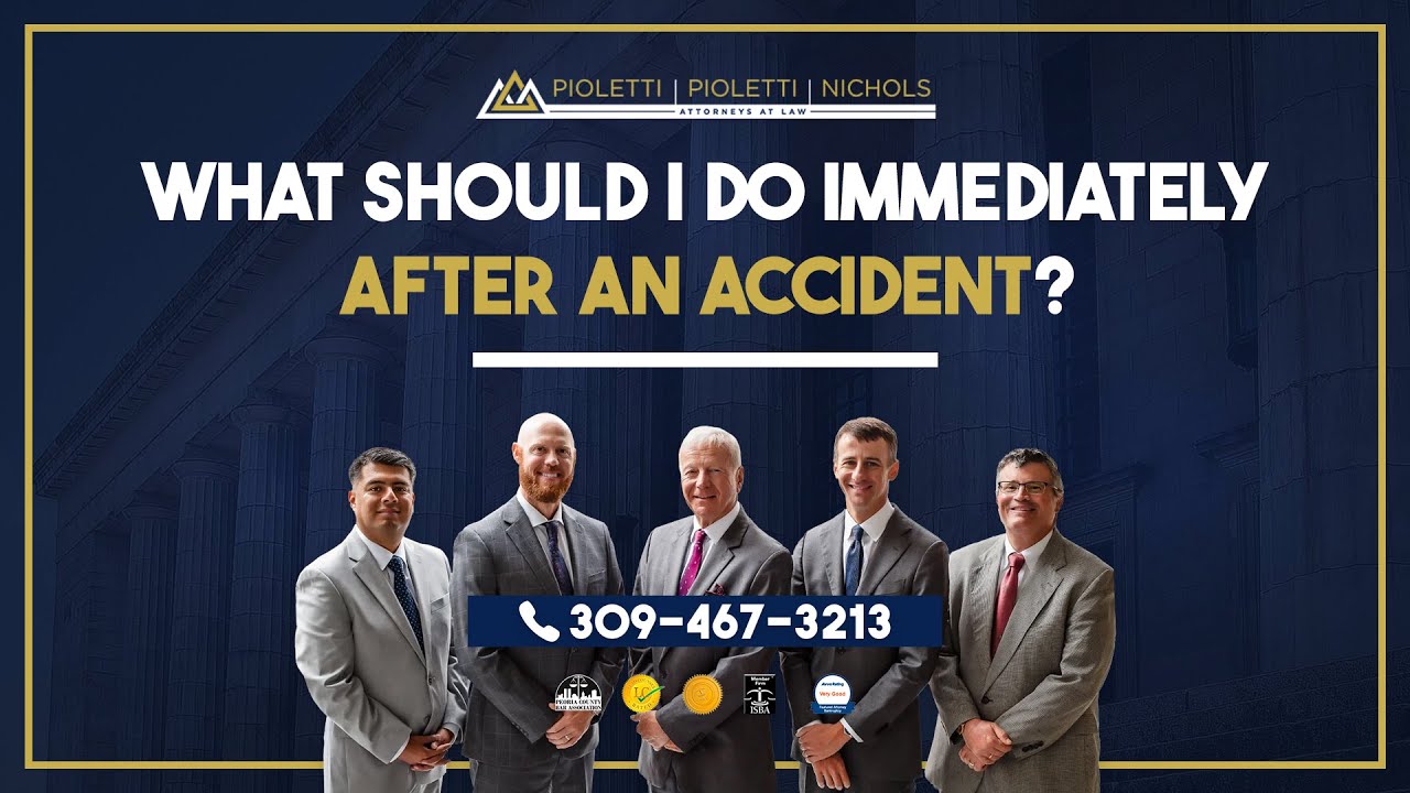 What should I do immediately after an accident?
